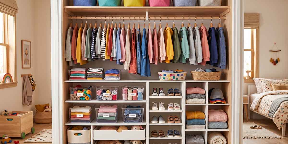 Closet Organization for Kids